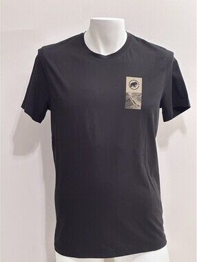Mammut T-Shirt Men’s Graphic Print  Short Sleeve Black Logo - Medium